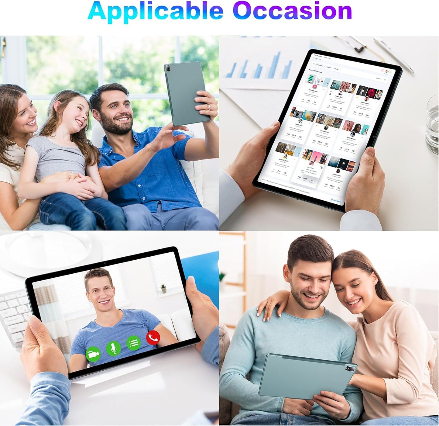 Android 13 Tablet, 11 inch Android Tablet Computer, 14(6+8GB) RAM+256GB ROM+512GB Expand, 7500mAh Battery, 2000 * 1200 IPS, WiFi, Bluetooth 5.0, GPS, Dual Camera, Widevine L1