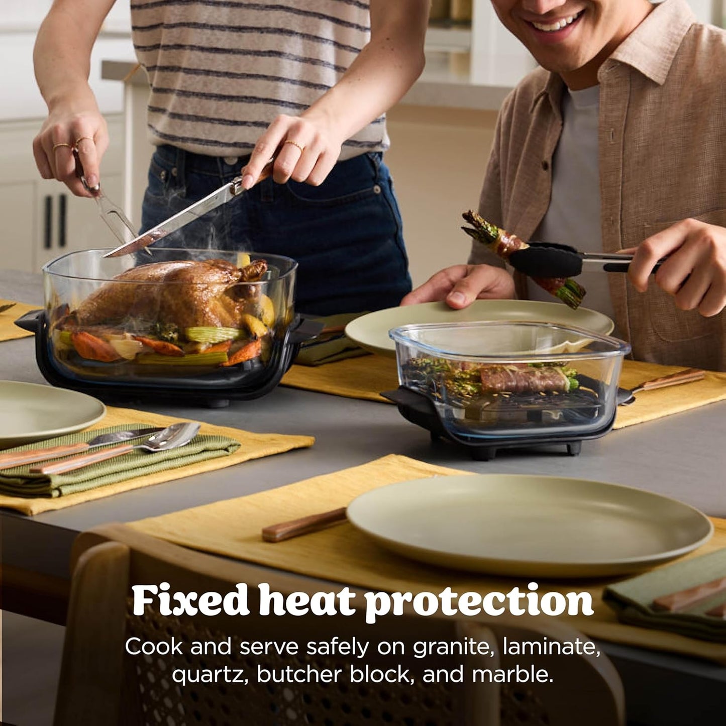 Ninja Crispi 4-in-1 Glass Air Fryer | With Non-Toxic 4QT & 6-Cup Glass Containers & Lids | Microwave, Freezer, Dishwasher Safe | 450°F Max Temp |1500 Watt | Cyberspace | FN101GY
