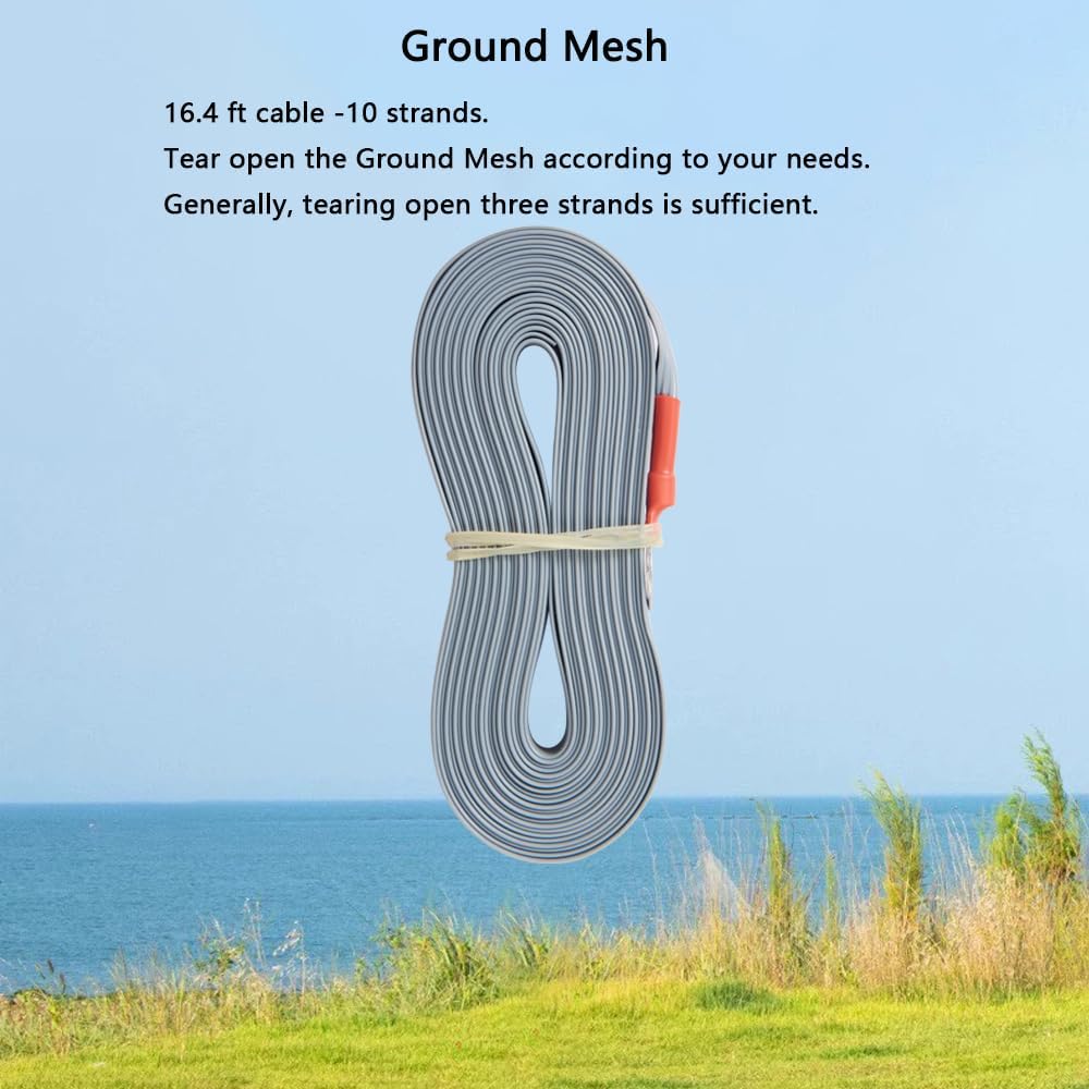 JPC-12 HF Antenna for Ham Radio, 7MHz-50MHz All Band Vertical Antenna with Slide Regulator, 40m-6m(131.23ft-19.68ft), 8 Bands, QRP Compatible, Portable for Outdoor Use
