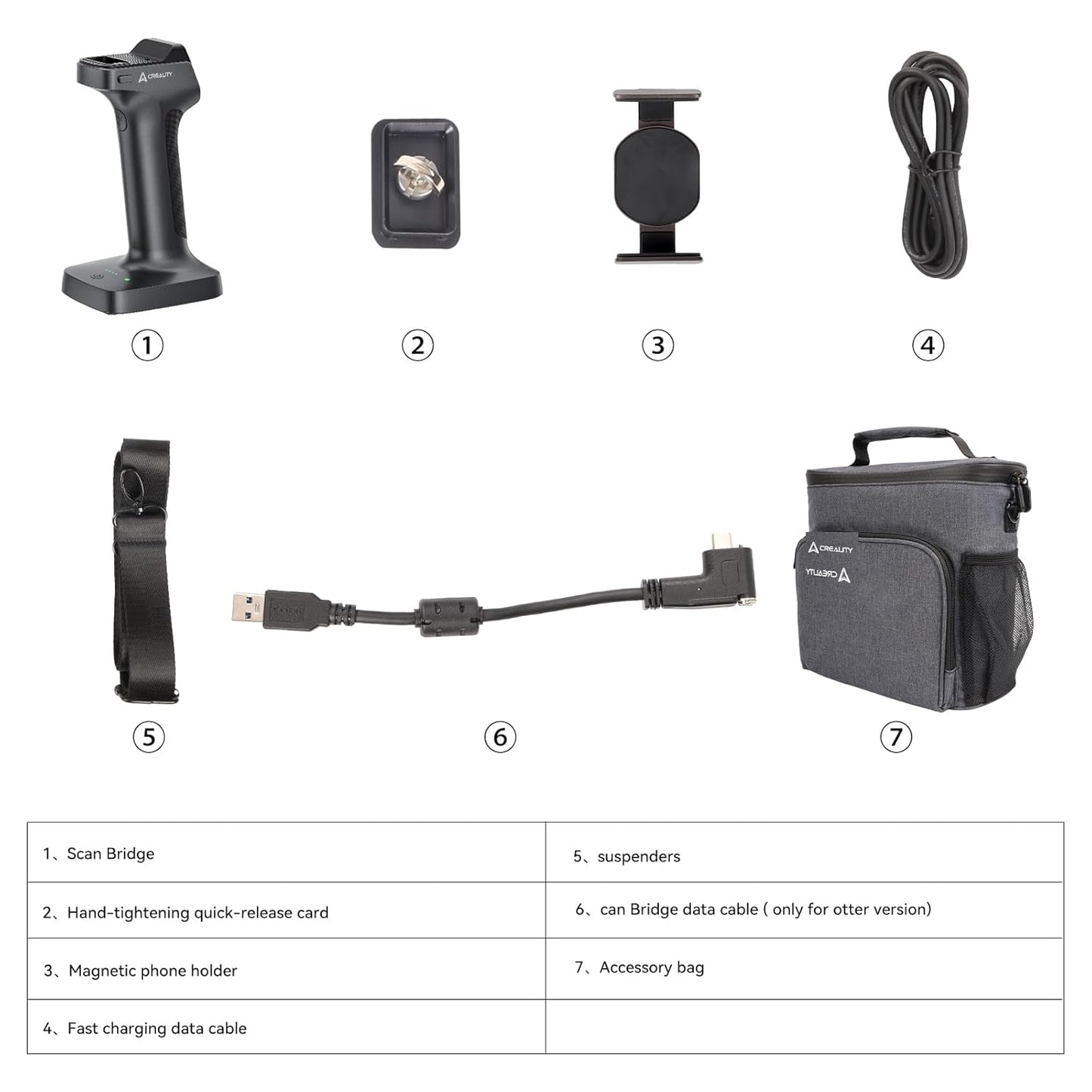 Creality Scan Bridge for 3D Scanner Otter Series, Supports WiFi 6 Wireless Screen Mirroring, Smart Phone Application, Large Capacity and Fast Charging, Lightweight and Compact for use
