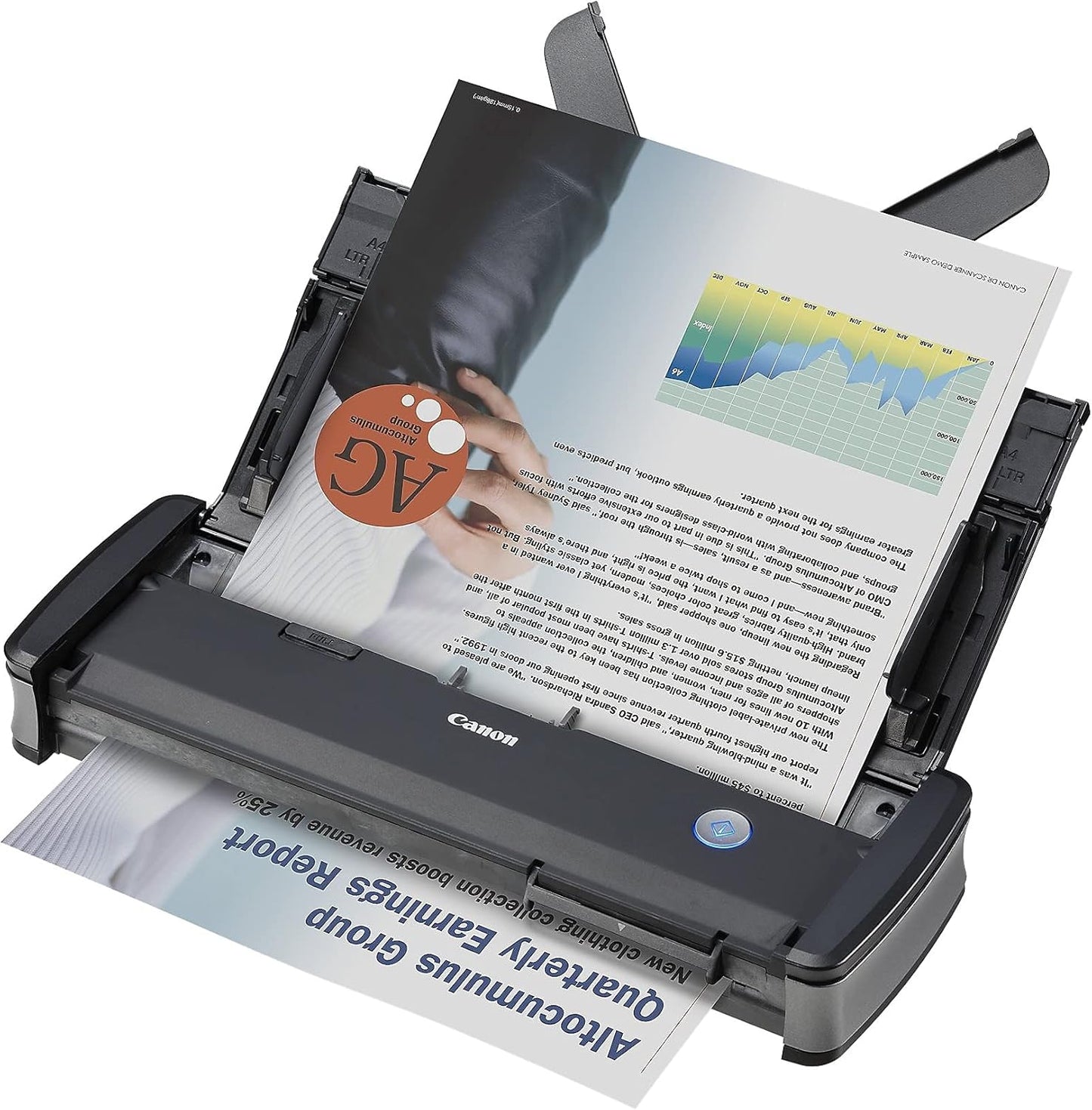 Canon imageFORMULA P-215II Mobile Document Scanner, Black, 1.6" x 11" x 3.7"