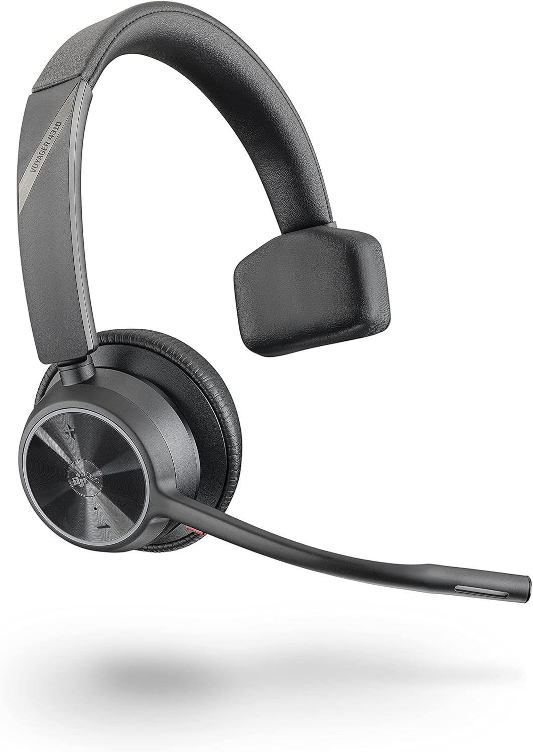 Poly - Voyager 4310 UC Wireless Headset (Plantronics) - Single-Ear Headset w/Mic - Connect to PC/Mac via USB-C Bluetooth Adapter, Cell Phone via Bluetooth - Works with Teams (Certified), Zoom & More