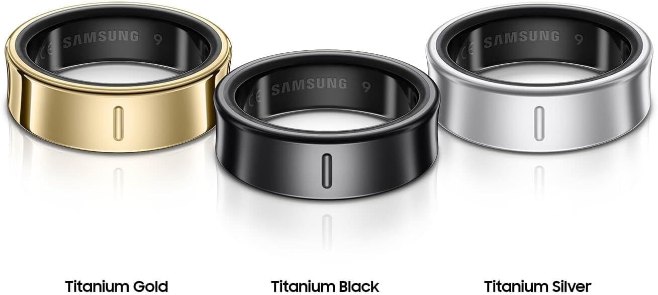SAMSUNG Galaxy Ring, AI Smart Ring, Size First w/Sizing Kit, No App Subscription, Fitness Monitor, Sleep Tracker, Up to 7-Day Battery, Size 8, Titanium Black US Version, 1Yr Manufacturer Warranty