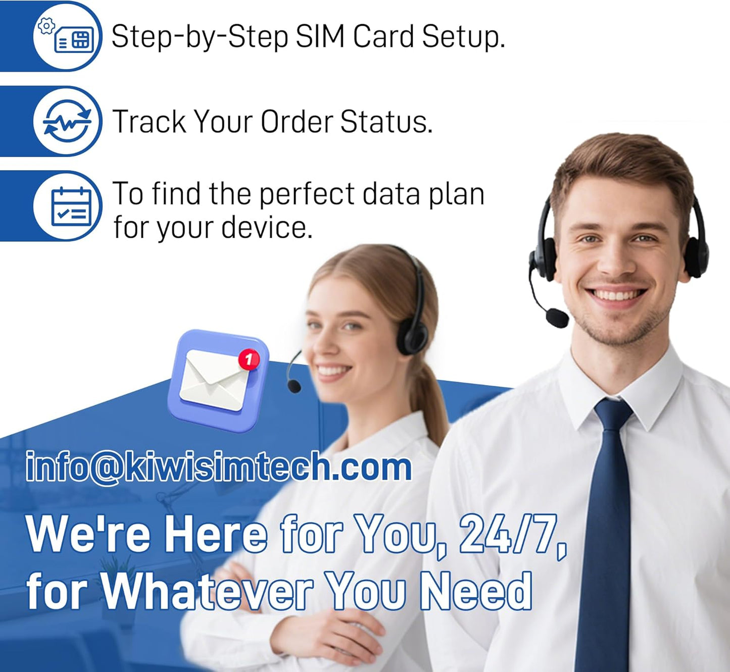 Data SIM Card 24GB 365Days, 4G LTE SIM Card Support for AT&T, T-Mobile and Verizon, USA Data Card for Security Camera/Router/Mobile WiFi Hotspot, No Contract, 3-in-1 Sim Kit(Activate Needed)