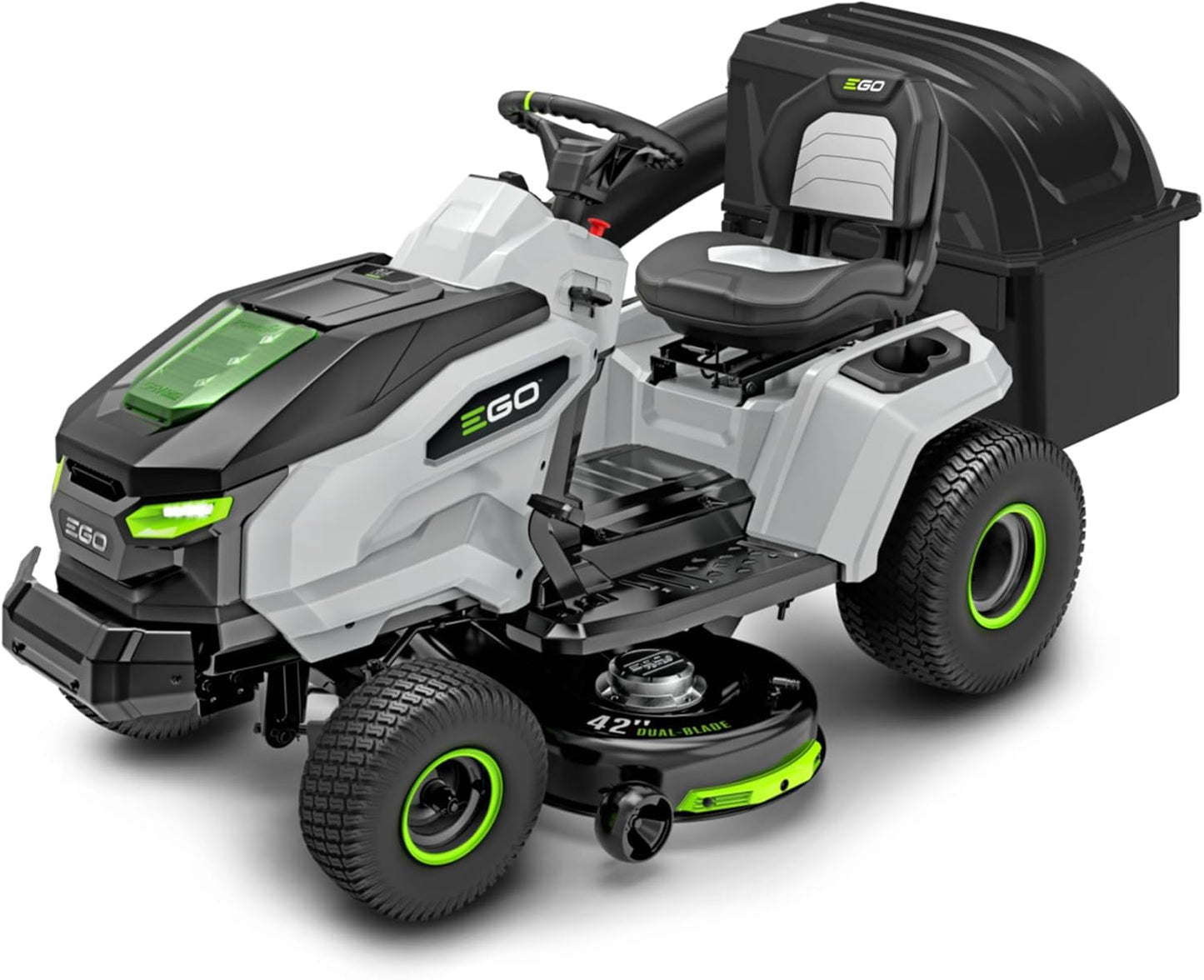 EGO Power+ T6 Lawn Tractor Bagging Kit Includes Lawn Tractor Bagger, (2) Bagging Blades, and Counterweights - ABK4200T