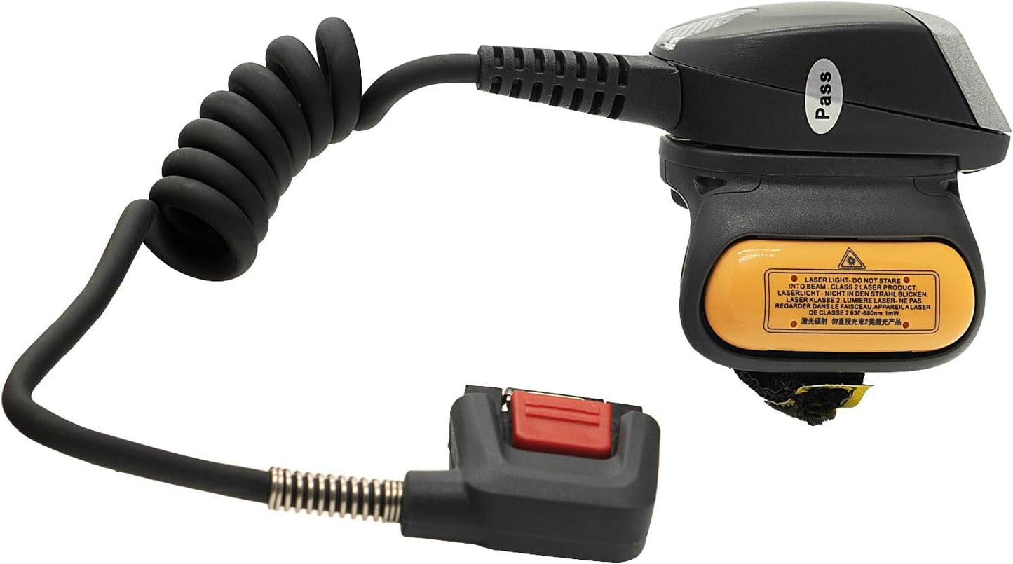 RS4000 Finger Ring Scanner 1D Laser Corded Barcode Reader for Zebra WT6000 Wearable Mobile Computer, Snsitive Accuracy Scanning (RS4000-HPCSWR)