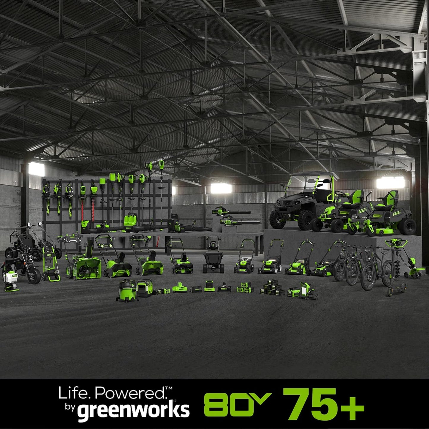 Greenworks 80V 21" Cordless Battery Push Lawn Mower,730 CFM Cordless Battery Leaf Blower,Combo Kit w/(1) 4Ah Battery & (1) 4A Rapid Charger