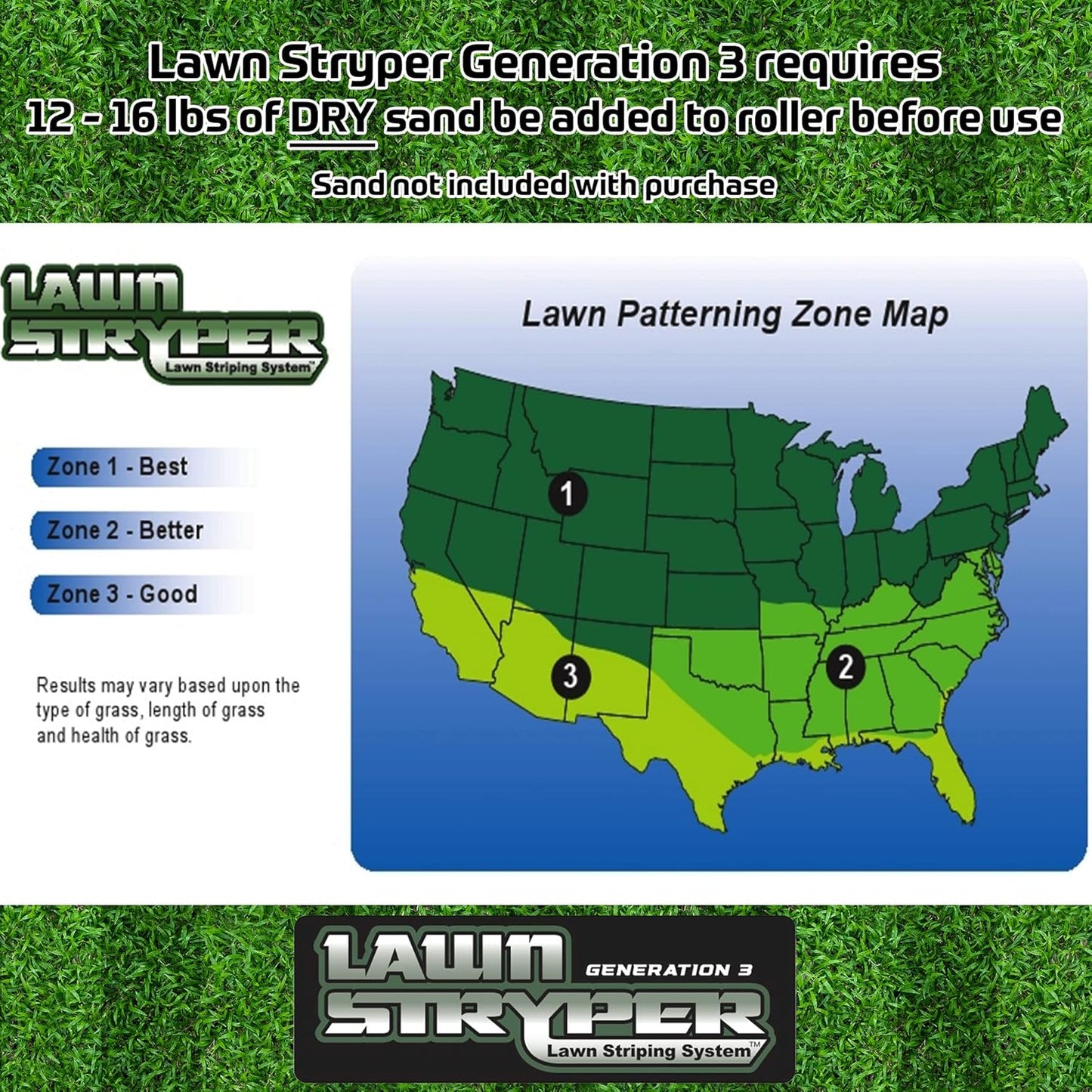 Lawn Stryper- Generation 3 Lawn Striping System/Stripe Your Lawn Like A Ballpark/ONLY Works with Honda 20"-22" Residential Walk-Behind Lawn Mowers