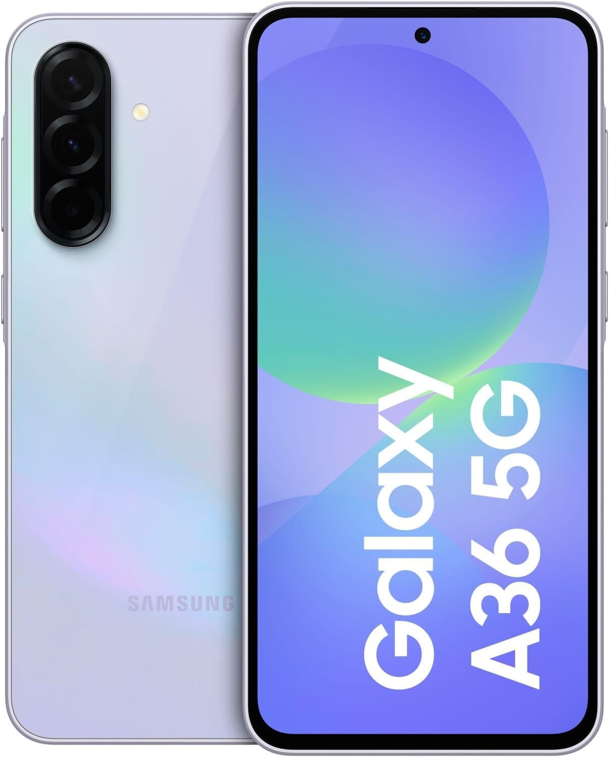 Samsung Galaxy A36 5G 2025 | 256GB, Dual SIM | 6.7" 120Hz AMOLED, IP67 Water Resistant, Android 15 | International Model Factory Unlocked for T-Mobile & Global | 25W Fast Charger Bundle (Lavender)