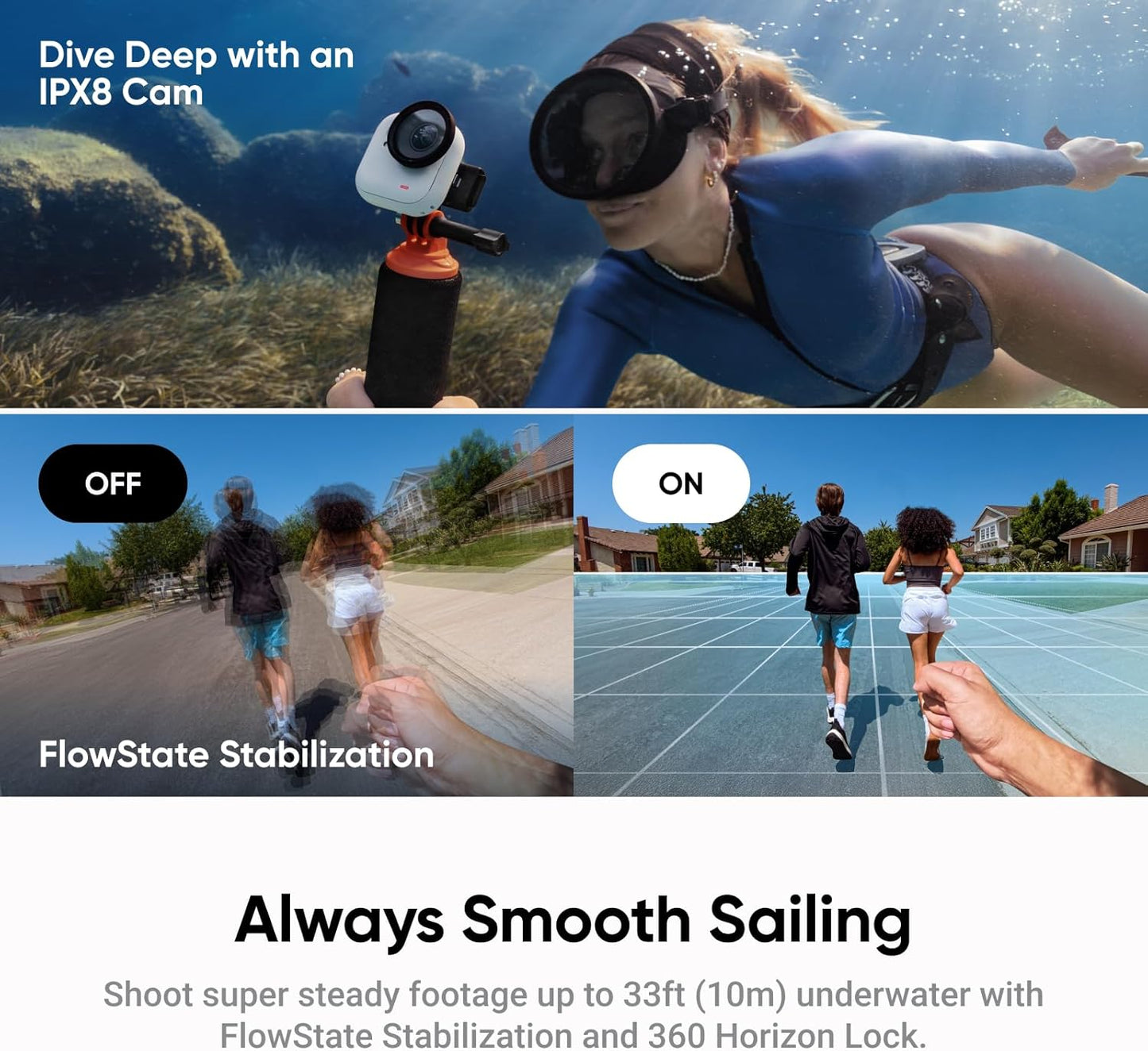 Insta360 GO Ultra Family Bundle - Small 4K Vlogging Camera, Hands-Free, POV Cam, 1/1.28" Sensor, 53g Lightweight, 156° FOV, 200 Min Battery Life, Magnetic Wearable Action Camera for Sports, Vlog