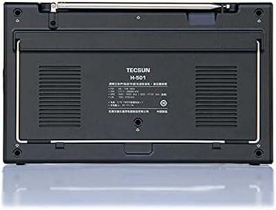 Tecsun H501 Digital Worldband AM/FM Shortwave Longwave Radio with SSB Reception, Dual Speakers, & MP3 Player, Matte Black