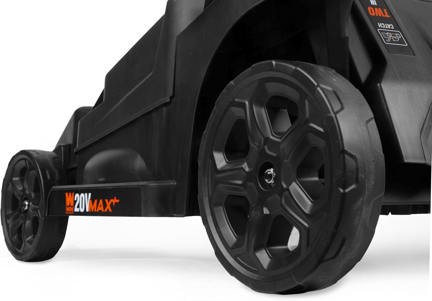 WEN 20V Max 2-in-1 19-Inch Cordless Brushless Lawn Mower and Mulcher with Two 5Ah Batteries and Dual Port Charger (20839)