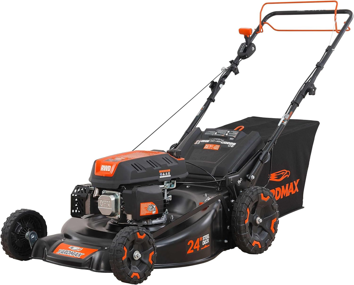 24 in. 201 cc Select PACE 6 Speed CVT High Wheel RWD 3-in-1 Gas Walk Behind Self-Propelled Lawn Mower W/Recoil Start