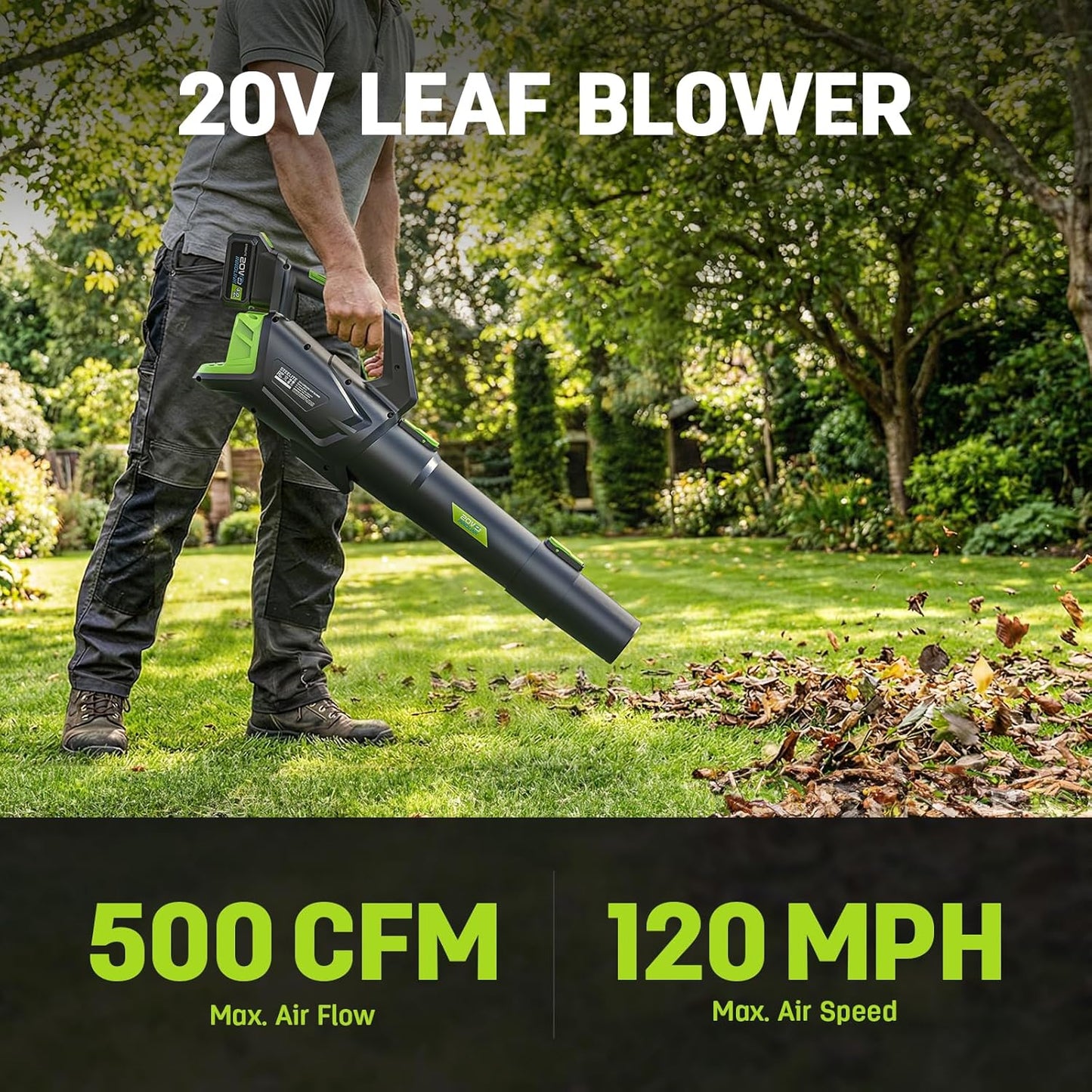 STEELITE 40V(2×20V) 17-Inch Cordless Lawn Mower Combo, Brushless Electric Mower, 12-Inch Weed Wacker & 500CFM Leaf Blower, with 4 Batteries and 3 Chargers - Shipped in 2 packages, delivery separately.
