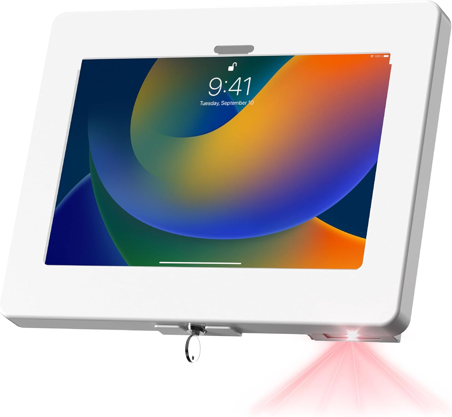 iPad Wall Mount with Barcode Scanner – CTA Anti-Theft Tablet Enclosure with Honeywell Barcode Scanner for iPad 10.9" 10th Gen, 11 (A16), Pro 11", Air 11, Galaxy S Tabs, Surface Go Tabs & More