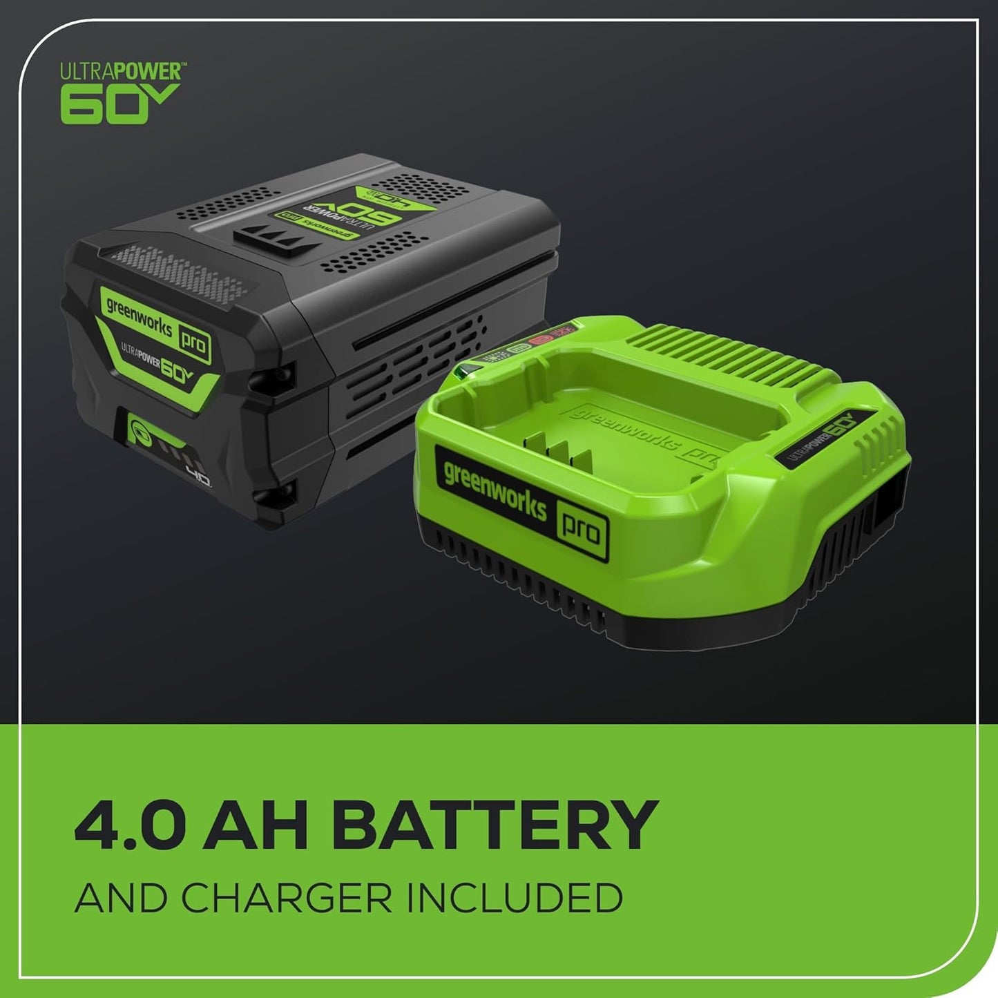 Greenworks 60V Cordless Yard Tool Combo Kit with 4.0Ah Battery & Charger – 13" Dual-Line String Trimmer and 540 CFM Leaf Blower