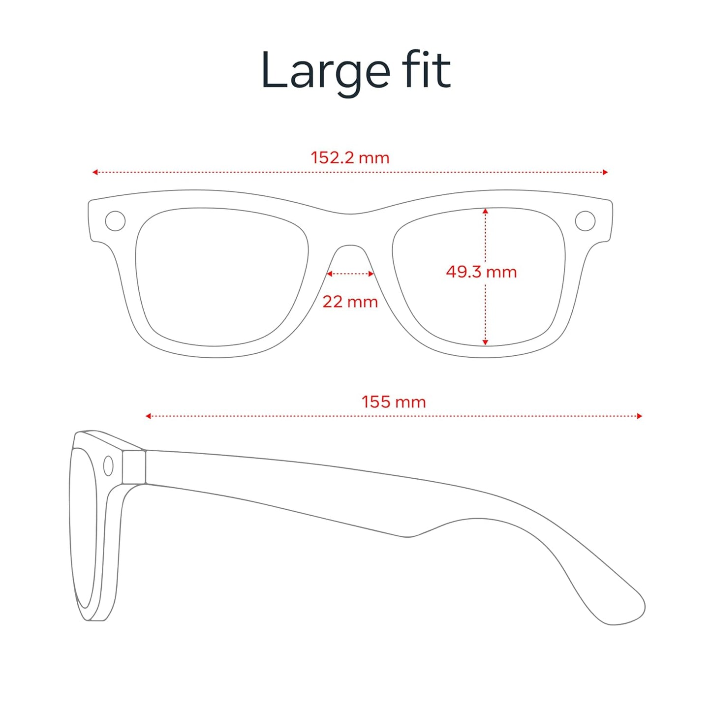 Ray-Ban Meta (Gen 2), Wayfarer, Matte Black | Smart AI Glasses for Men, Women — 2X Battery Life — 3K HD Resolution — 12 MP Ultra-Wide Camera, Audio, Video — Polarized Gradient Graphite Lenses