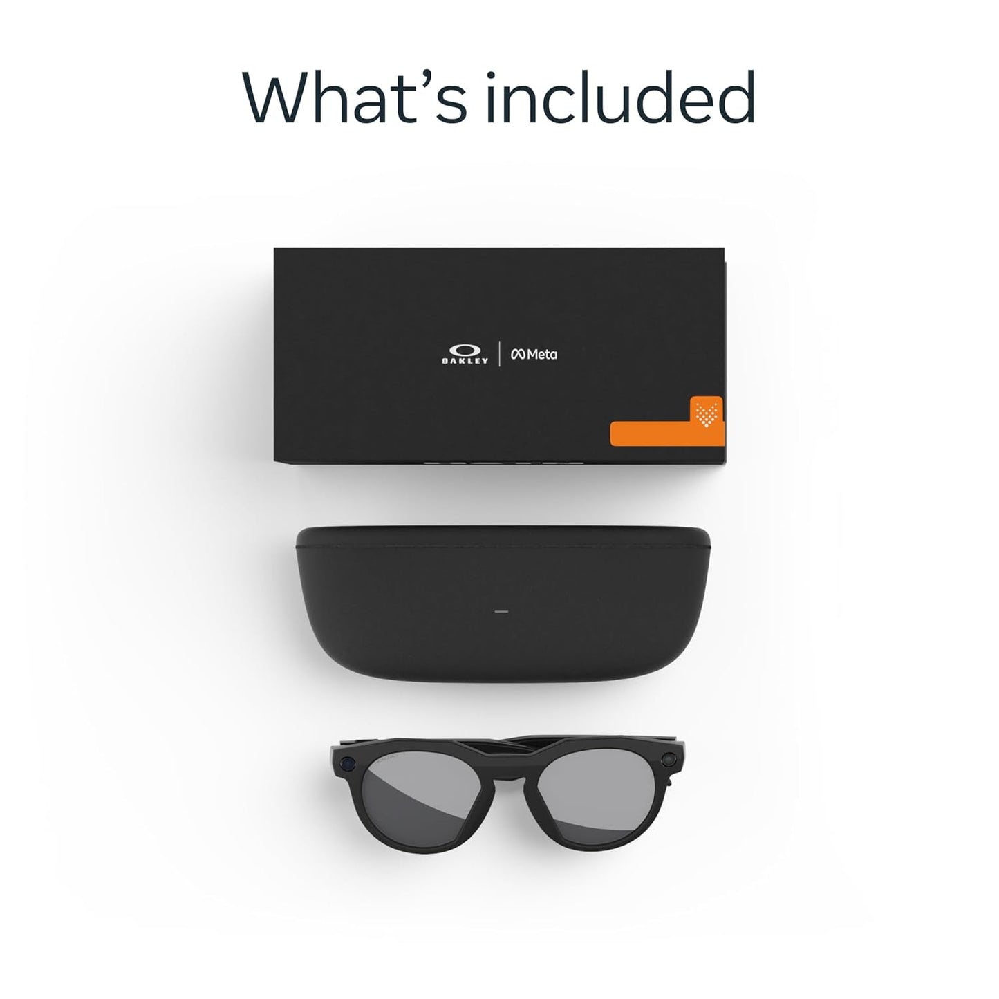 Oakley Meta HSTN, Black | Smart AI Glasses for Men, Women — Performance for Sports, Athletes — Camera, Audio, Video — 8 Hour Battery — 3K HD Resolution — Prizm™ Polarized Lenses
