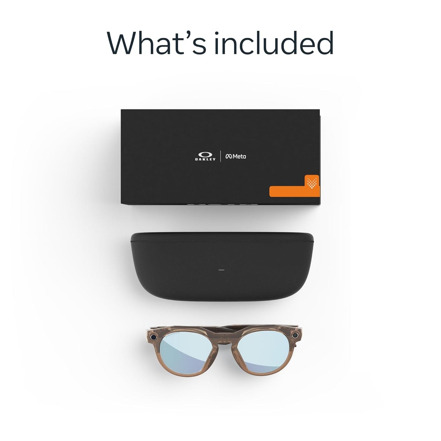 Oakley Meta HSTN, Brown Smoke | Smart AI Glasses for Men, Women — Performance for Sports, Athletes — Camera, Audio, Video — 8 Hour Battery — 3K HD Resolution — Deep Water Polarized Lenses
