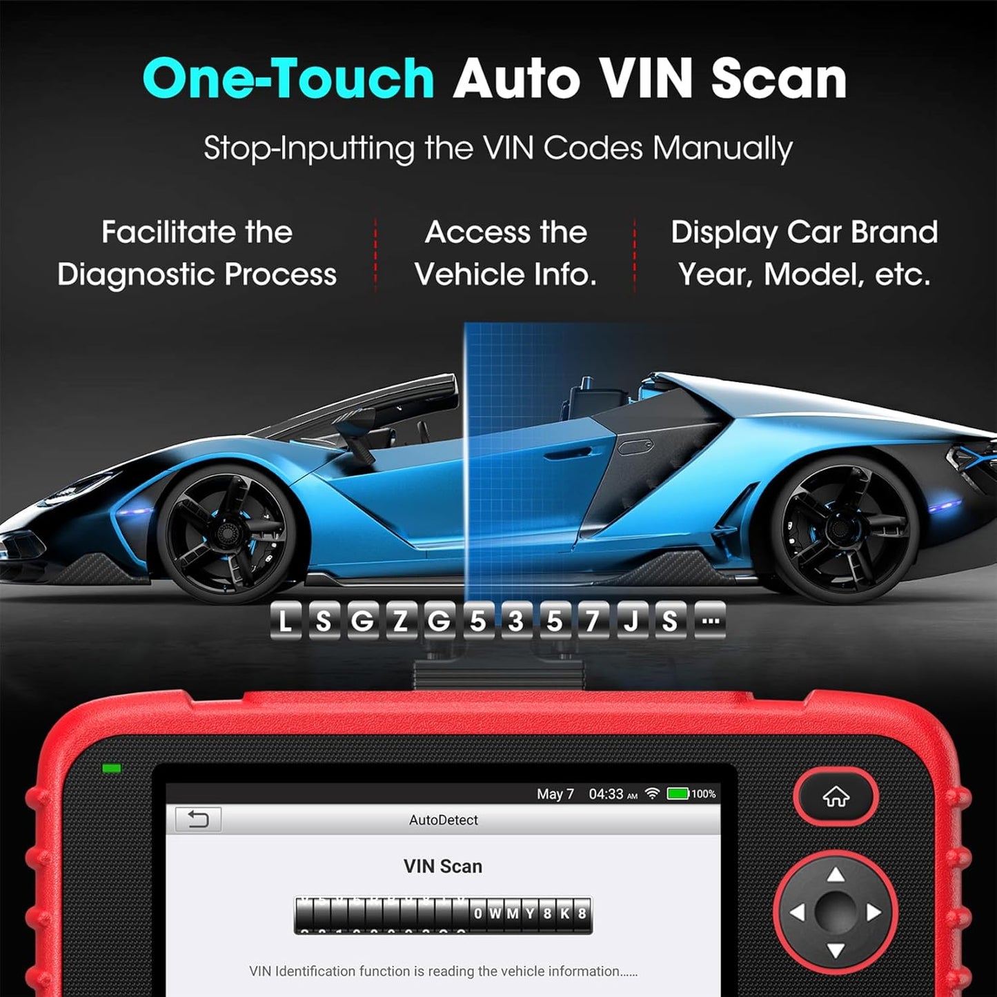 Launch OBD2 Scanner CRP123X V3.0 Elite, 2026 Lifetime Free WiFi Update Scan Tool, FCA SGW, CANFD&DoIP, SAS/Throttle/Brake/BMS/D-P-F/Oil/ABS Service Multi Systems Car Scanner, Battery Test, Auto VIN