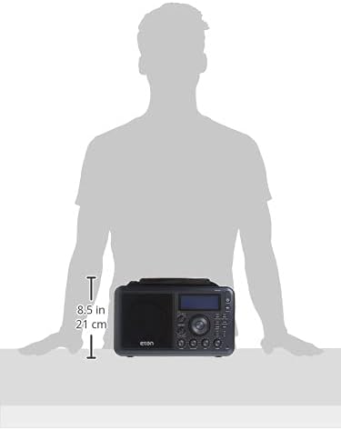 Eton Elite Field Radio with AM/FM, Shortwave, RDS, Bluetooth, Digital Tuning, Treble/Bass Control, 50 Memory Stations, External Antenna, Rich LCD Display, Retro Tabletop Design