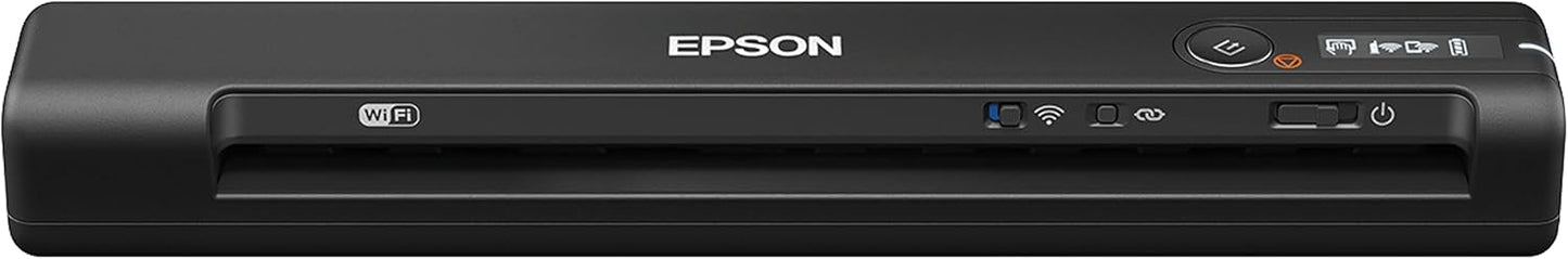 Epson Workforce ES-60W Wireless Portable Sheet-fed Document Scanner for PC and Mac 10.7" by 1.9" by 1.4"