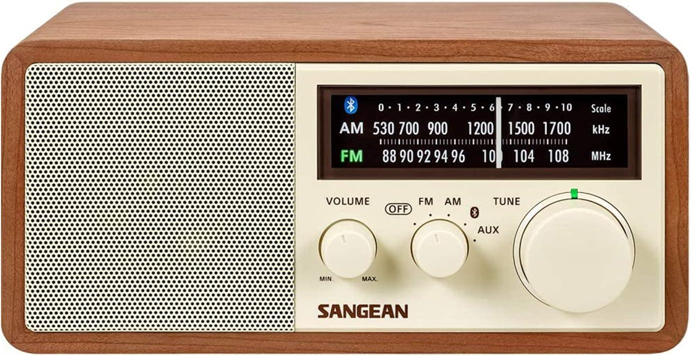 Sangean WR-16 AM/FM Bluetooth Wooden Cabinet Radio