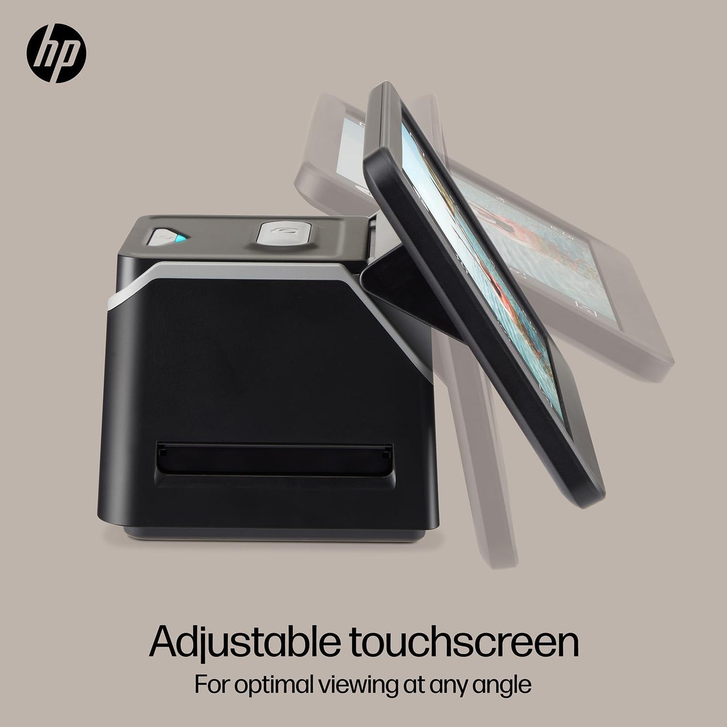 HP Touch Screen Film & Slide Scanner - 7 in LCD, 13 MP, USB & HDMI - Touch LCD Preview & Edit - Photo Scanner - 13 MP Clarity - Film to Digital Converter - Quick-Feed & 50mm Adapter - Slide Digitizer