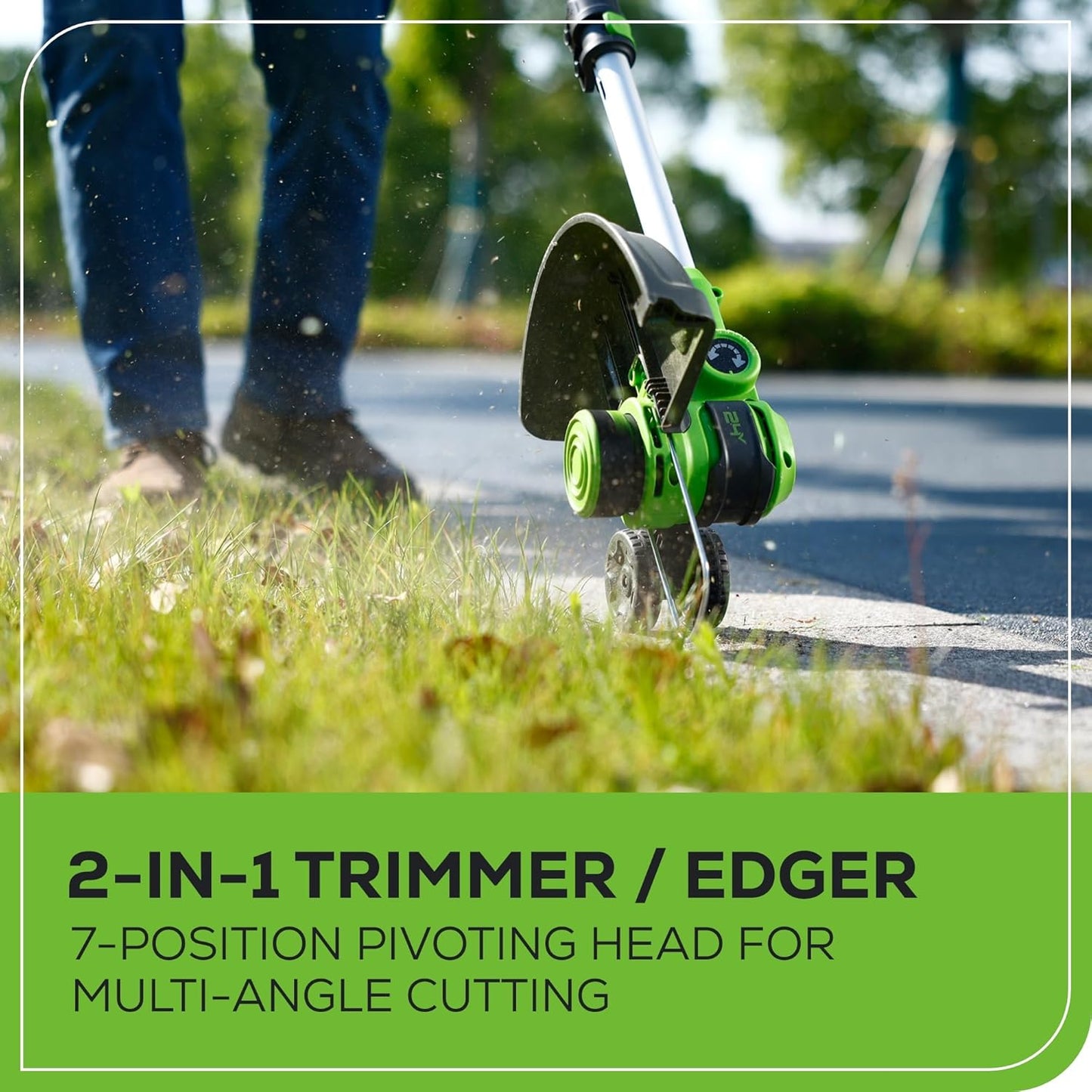 Greenworks 40V 16" Brushless Cordless (Push) Lawn Mower + Blower (350 CFM) + 13" String Trimmer (Bonus Spools), 4.0Ah + 2.0Ah Battery and Charger Included (75+ Compatible Tools)