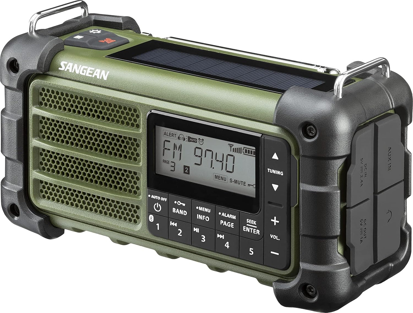 Sangean MMR-99 AM/FM-RBDS/Bluetooth/AUX/Weather/Multi-Powered Digital Tuning Emergency Radio