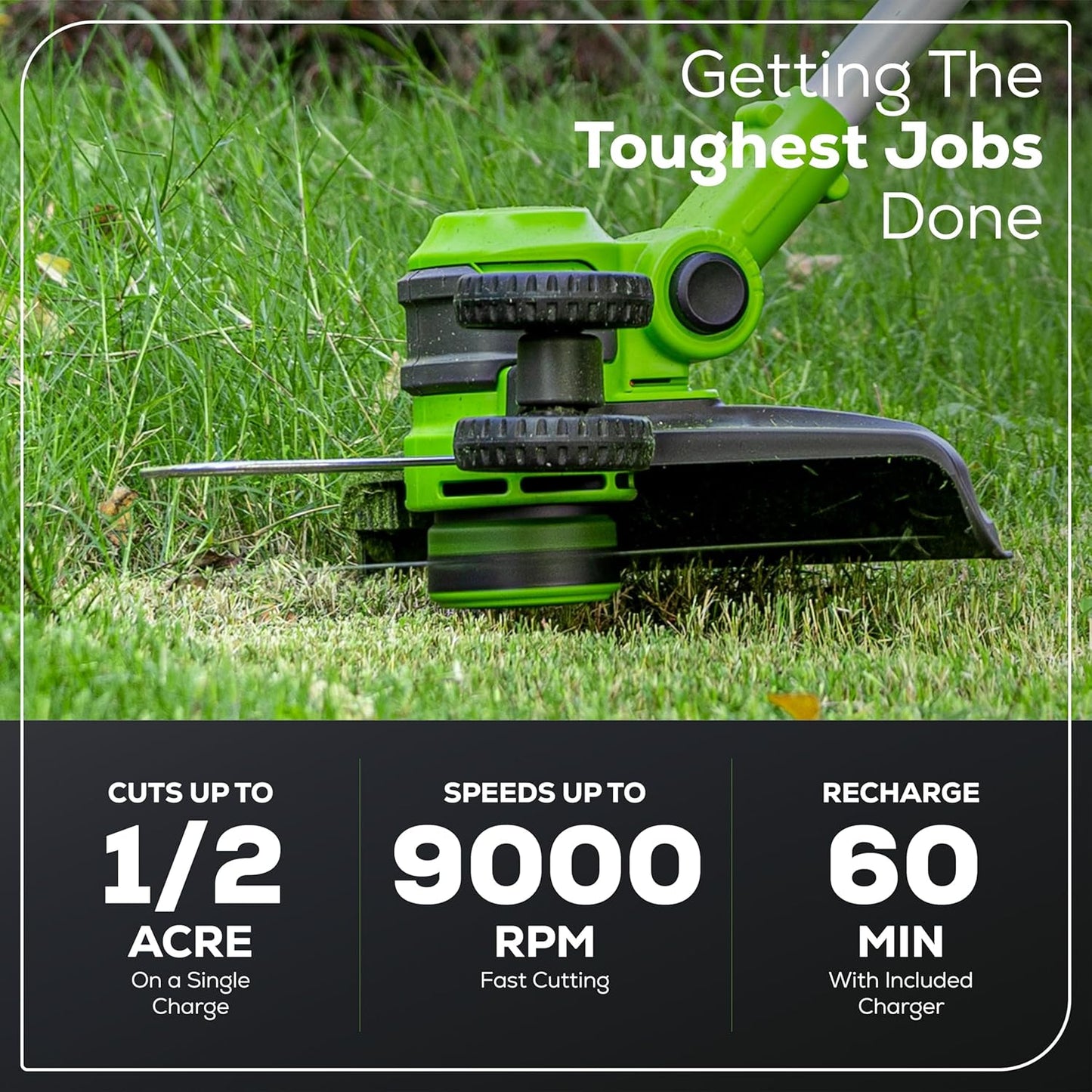 Greenworks 40V 20" Cordless Battery Push Lawn Mower, 13" String Trimmer & 350 CFM Leaf Blower w/ 4.0Ah Battery & Charger