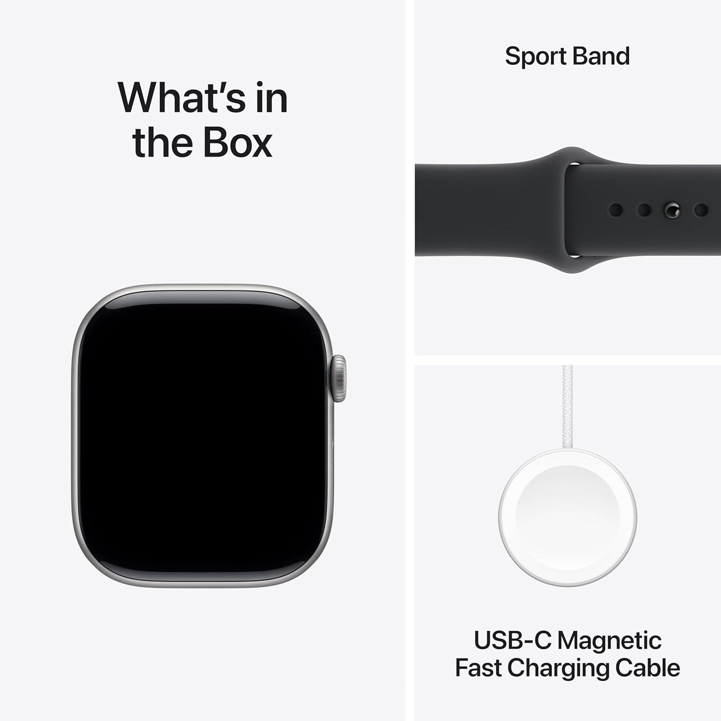 Apple Watch Series 11 GPS 46mm Smartwatch with Space Gray Aluminum Case with Black Sport Band - M/L. Sleep Score, Fitness Tracker, Health Monitoring, Always-On Display, Water Resistant