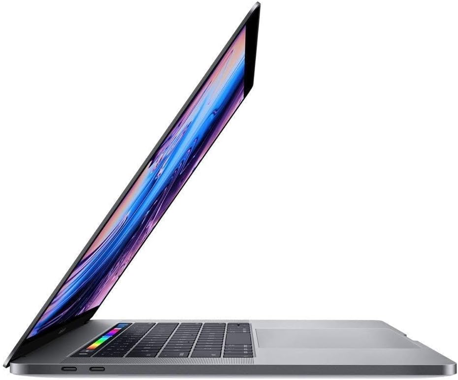 Apple 15.4in MacBook Pro Laptop (Retina, Touch Bar, 2.2GHz 6-Core Intel Core i7, 16GB RAM, 256GB SSD Storage) Space Gray (MR932LL/A) (2018 Model) (Renewed)