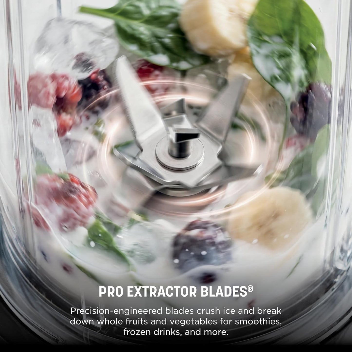 Ninja Nutri-Blender Pro with Auto-iQ | For Smoothies, Shakes, Frozen Drinks, Salsa, Dips | (2) 24-oz. To-Go Cups & Spout Lids | 1100-Peak-Watt | Silver | BN401