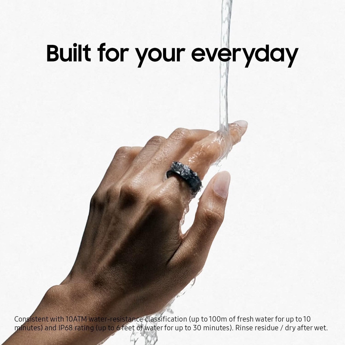 SAMSUNG Galaxy Ring, AI Smart Ring, Size First w/Sizing Kit, No App Subscription, Fitness Monitor, Sleep Tracker, Up to 7-Day Battery, Size 8, Titanium Black US Version, 1Yr Manufacturer Warranty