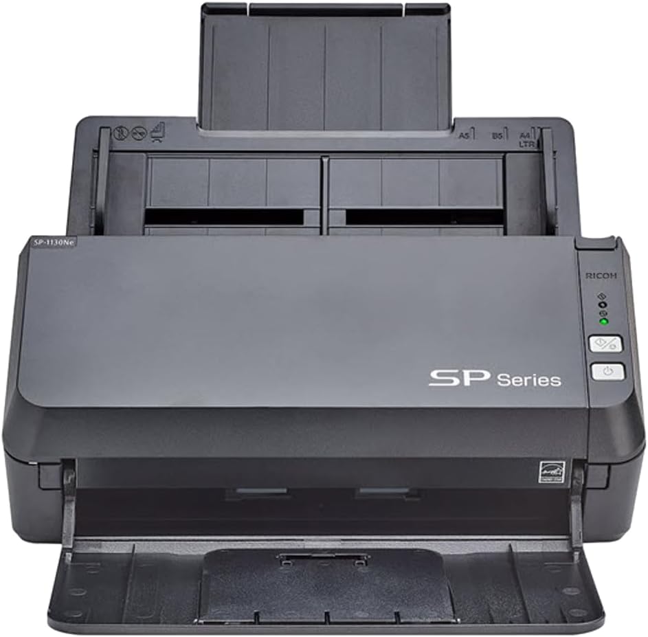 RICOH SP-1130Ne Easy-to-Use Color Duplex Document Scanner with Automatic Document Feeder (ADF) and Twain Driver