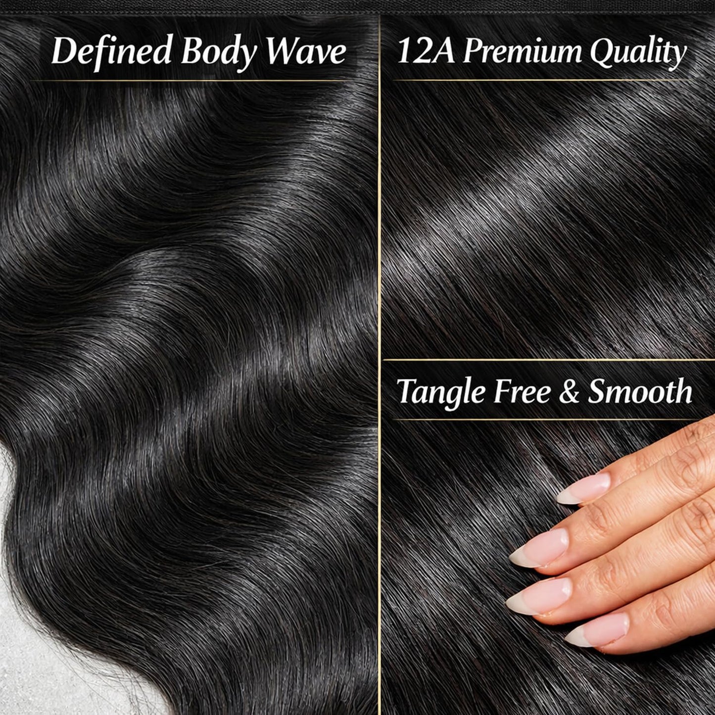 Body Wave Human Hair Bundles 24 26 28 Inch 14A Brazilian Hair Body Wave 3 Bundles 100% Unprocessed Virgin Hair Sew In Bundles Double Weft Soft And Thick Ends Natural Color