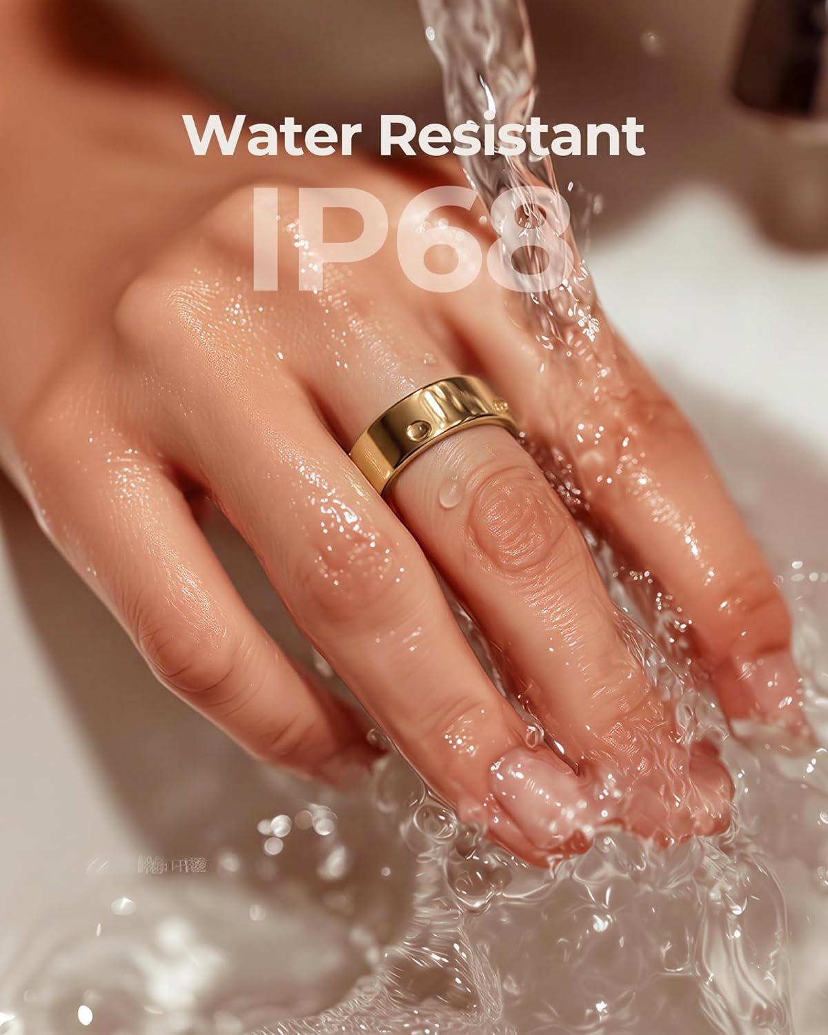 femometer Ring Air | Ultra-Thin Smart Ring | Sleep/Heart Rate/SpO2/Stress | Women's Health & Fertility Tracker with BBT Technology | Hot Flash Monitoring | Free Subscription - Size13