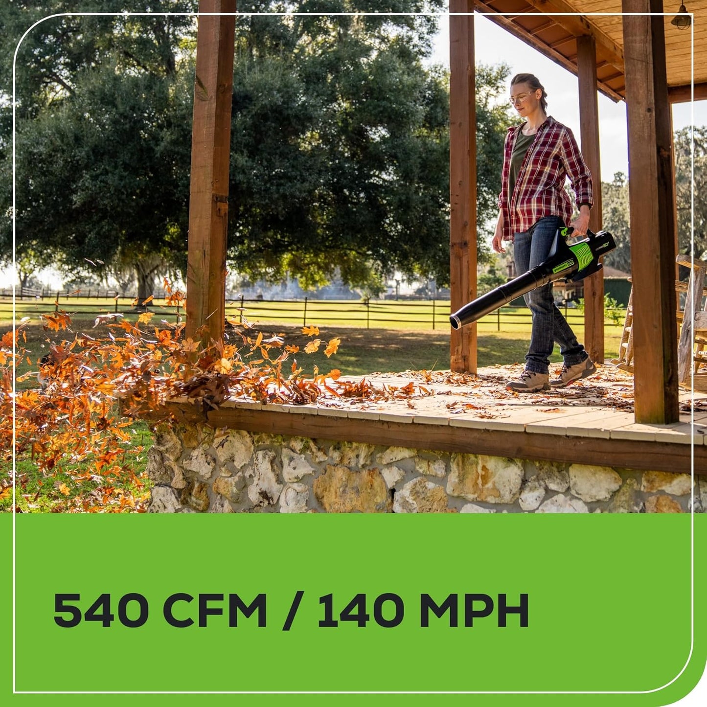 Greenworks 60V Cordless Yard Tool Combo Kit with 4.0Ah Battery & Charger – 13" Dual-Line String Trimmer and 540 CFM Leaf Blower