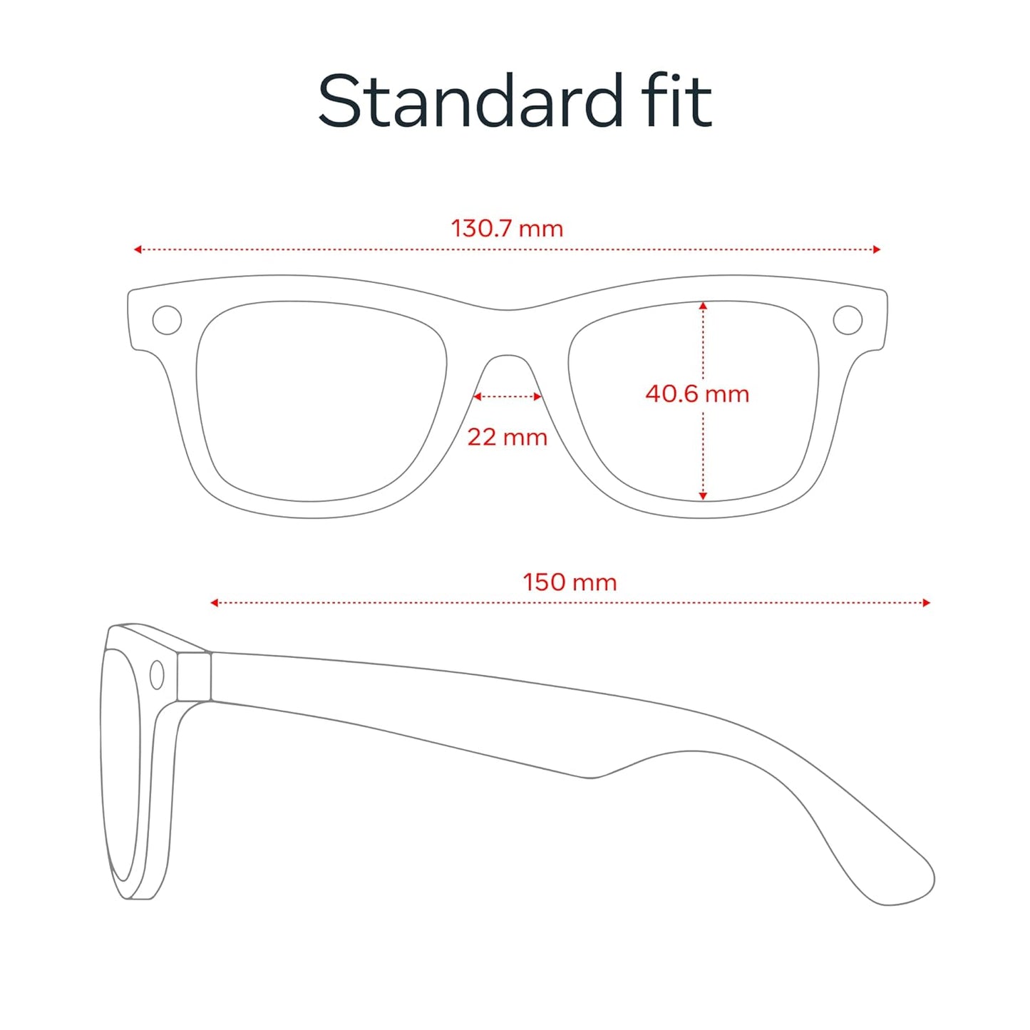 Ray-Ban Meta (Gen 2), Wayfarer Large, Matte Black | Smart AI Glasses for Men, Women — 2x Battery Life — 3K HD Resolution — 12 MP Ultra-Wide Camera, Audio, Video — Transitions® Grey Lenses