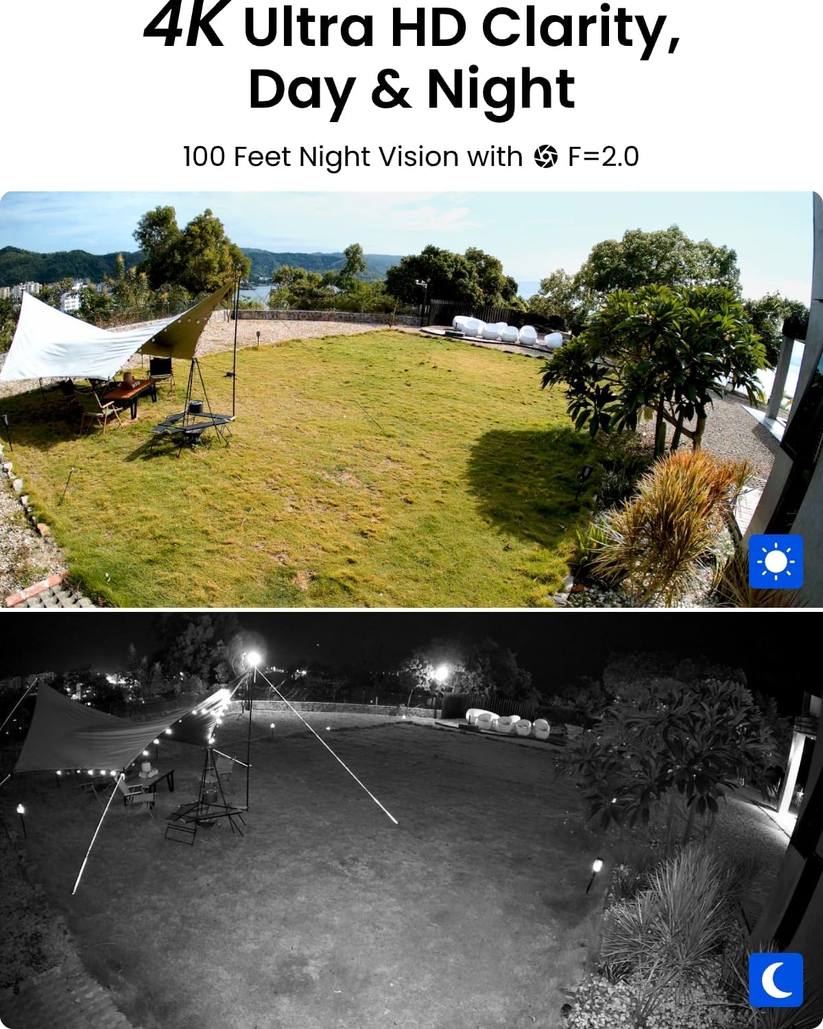 REOLINK 8CH 4K Security Camera System, 6pcs H.265 Bullet Wired PoE Cameras for Home Security Outdoors, Smart Person Vehicle Detection, 8CH NVR Recorder with 2TB HDD for 24-7 Recording, RLK8-800B6