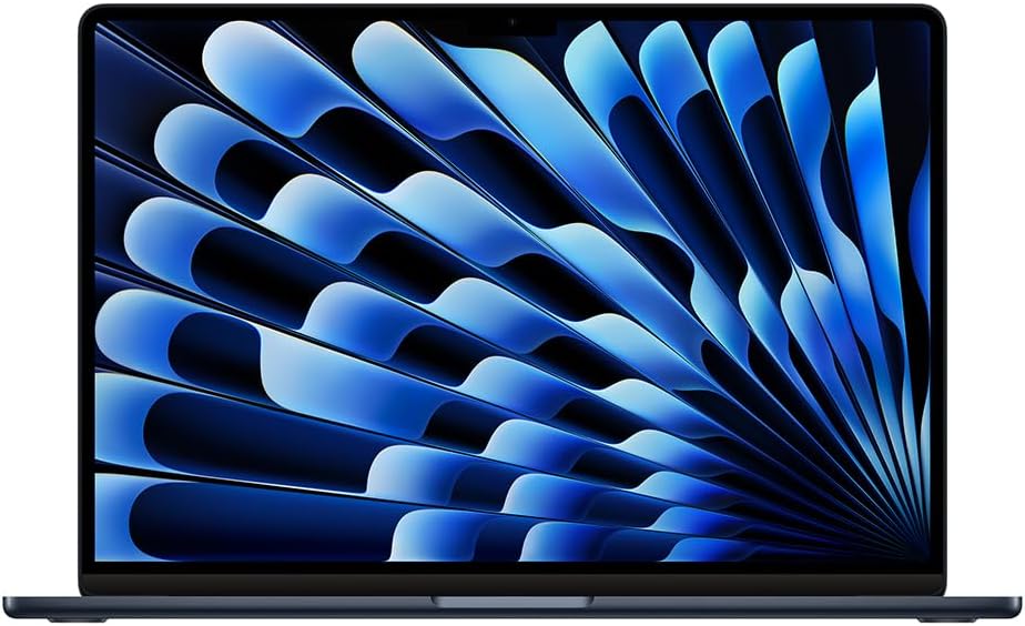 2024 Apple MacBook Air with Apple M3 Chip (15-inch, 8GB RAM, 512GB SSD Storage) (QWERTY English) Midnight (Renewed)