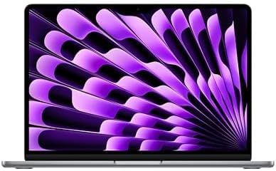 Apple MacBook Air 2024, Apple M3 Chip with 8‑core CPU and 10‑core GPU (13-inch, 16GB RAM, 256GB SSD Storage) (QWERTY English) Space Gray (Renewed Premium)