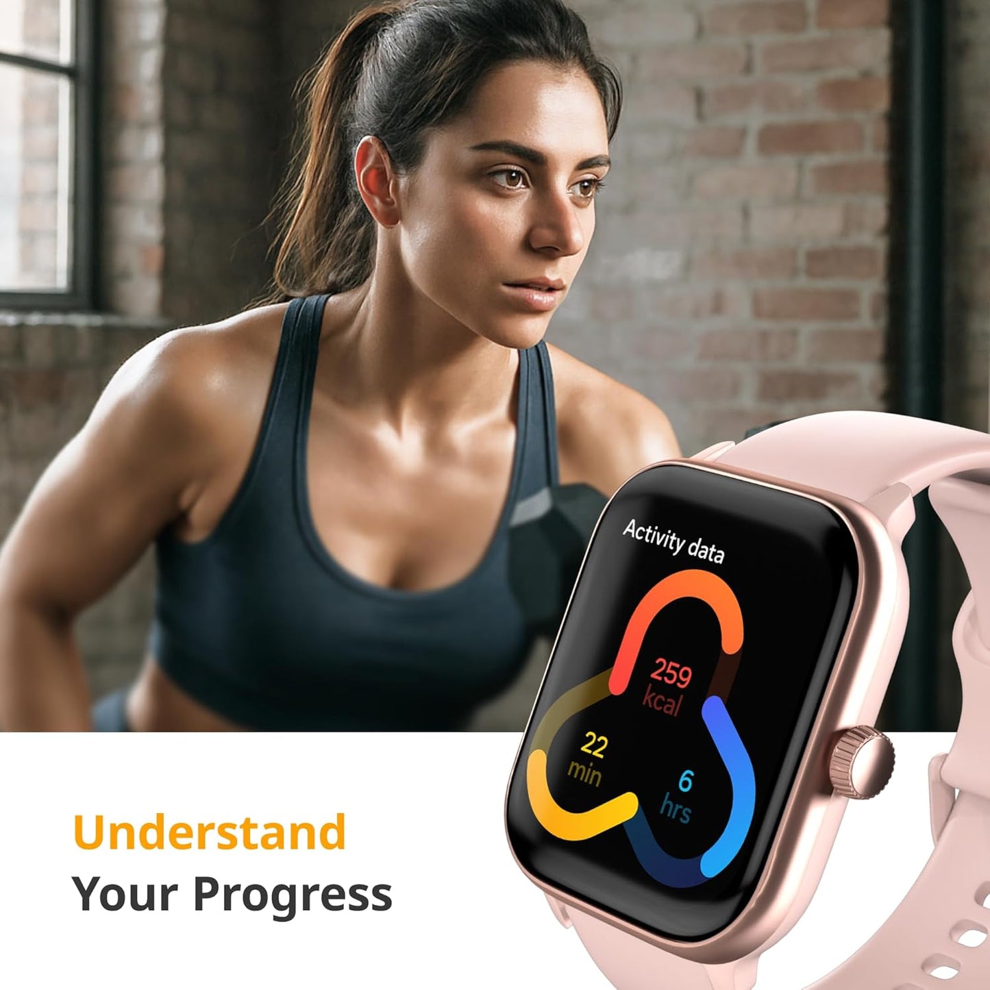 Spade & Co Health Smartwatch 4 - Smartwatch for Men & Women, Heart Rate, Sleep & SpO2 Monitor, Pedometer, Fitness Tracker, Answer/Make Calls IP68 Waterproof iOS & Android Compatible