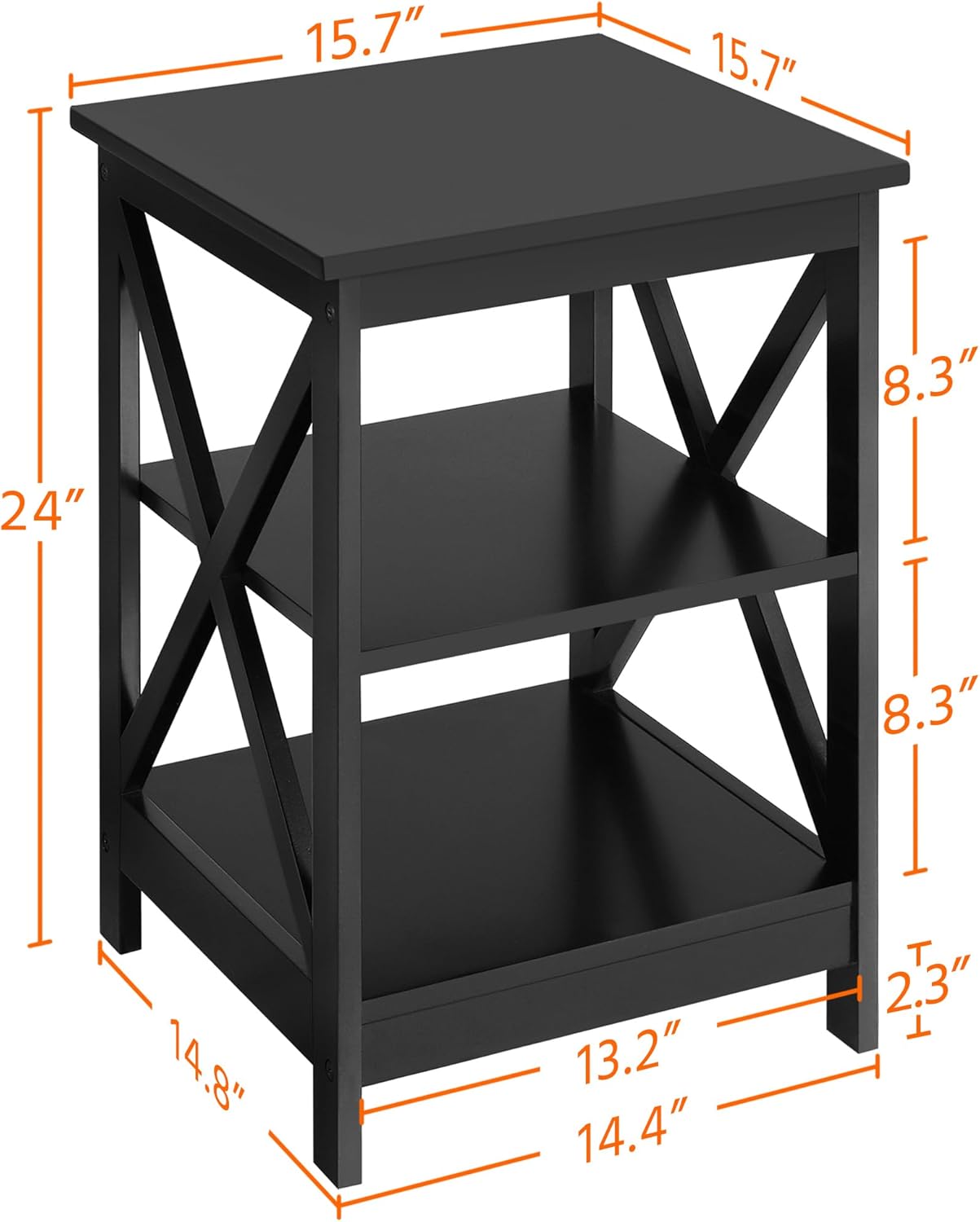 Yaheetech Modern Living Room 3 Pieces Table Sets, Lift Top Coffee Table and End Table Sets for Home and Office, Easy Assembly Accent Furniture with Hidden Compartment and Open Storage Shelf, Black