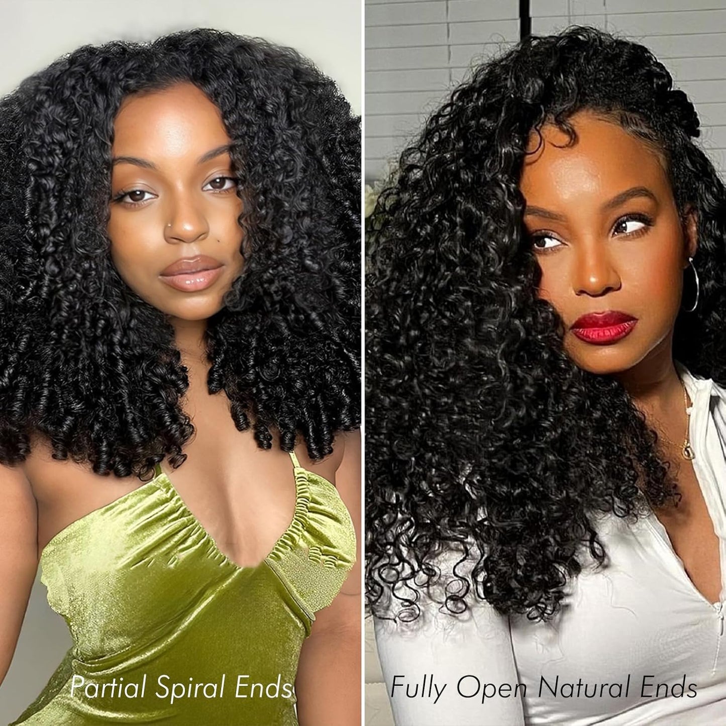 WEQUEEN Burmse Curly Bundles Human Hair Brazilian Virgin Hair 18 20 22 Inch Spiral End Quick Water Wave Natural Black