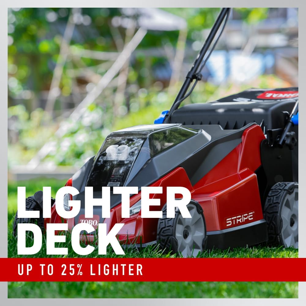 Toro 60V MAX* 21 in. Stripe® Self-Propel Lawn Mower - Battery/Charger Not Included