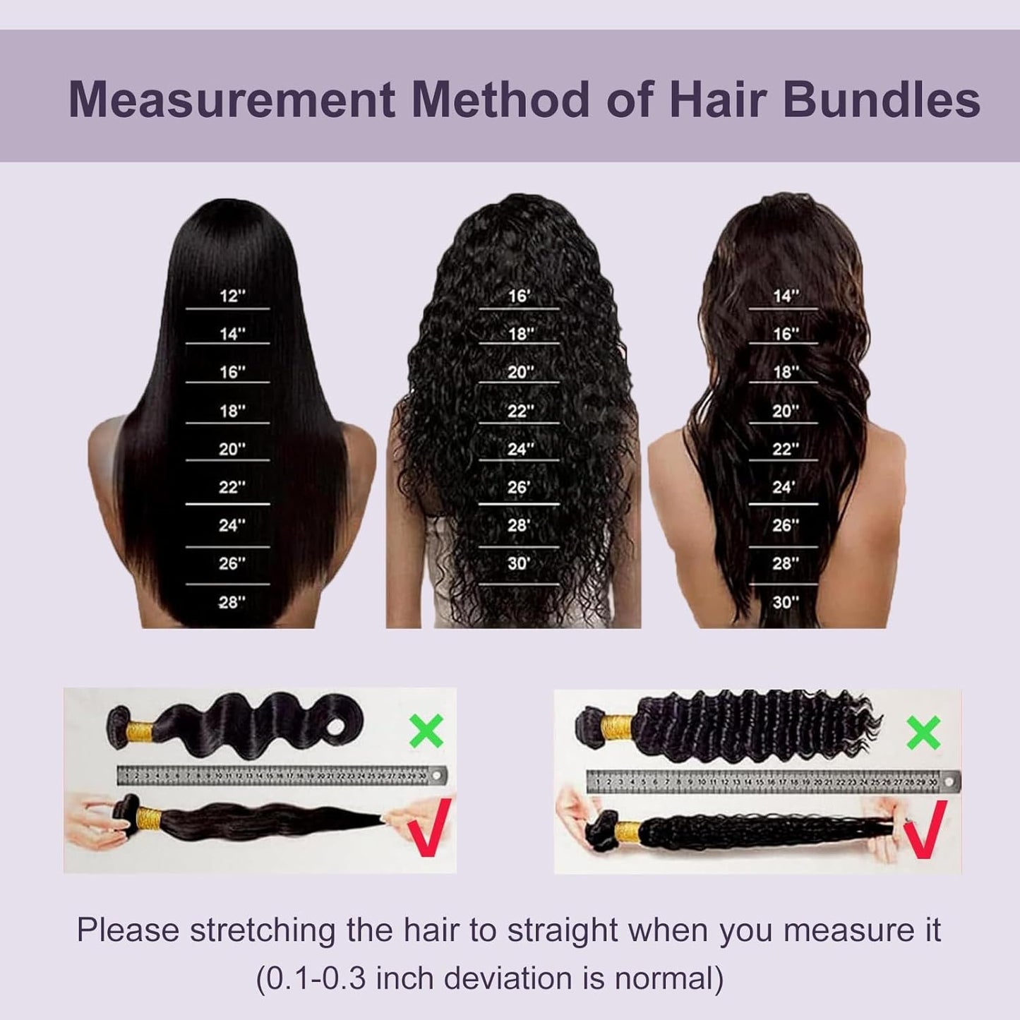 Deep Wave Human Hair Bundles, 22 24 26 Inch 13A Curly Bundles Human Hair, Wet and Wavy 100% Brazilian Virgin Quick Weave Deep Wave Bundle for Women, 300G