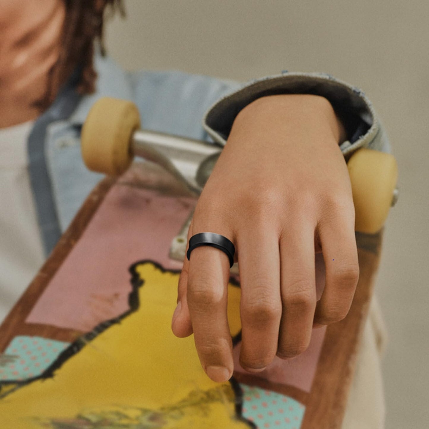 SAMSUNG Galaxy Ring, AI Smart Ring, Size First w/Sizing Kit, No App Subscription, Fitness Monitor, Sleep Tracker, Up to 7-Day Battery, Size 8, Titanium Black US Version, 1Yr Manufacturer Warranty