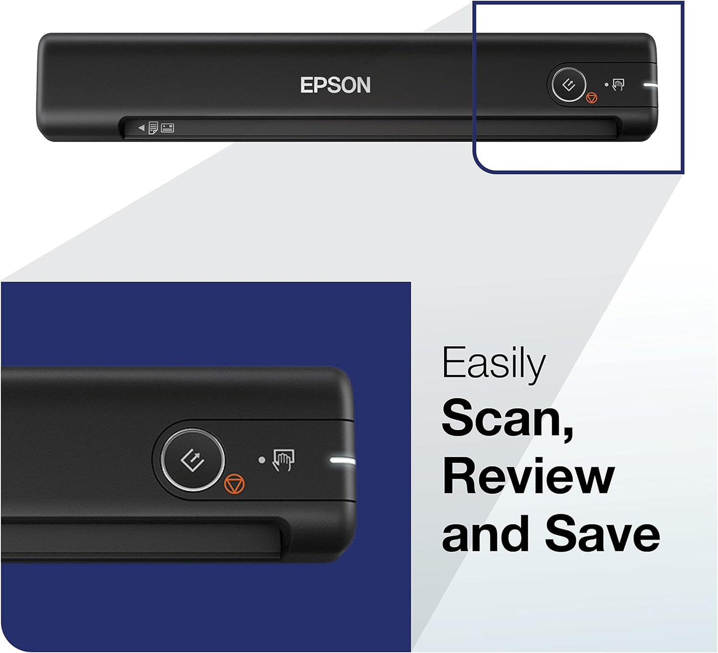 Epson Workforce ES-50 Portable Sheet-Fed Document Scanner for PC and Mac